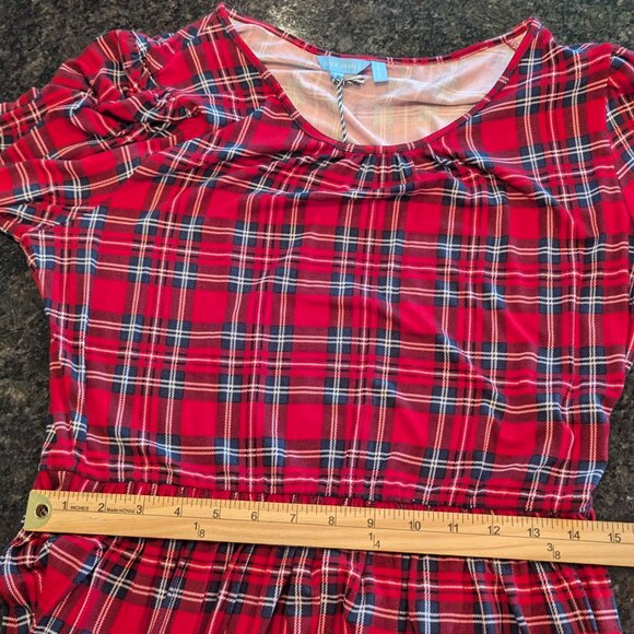 Draper James Fit and Flare Dress in Angie Plaid - Picture 8 of 11